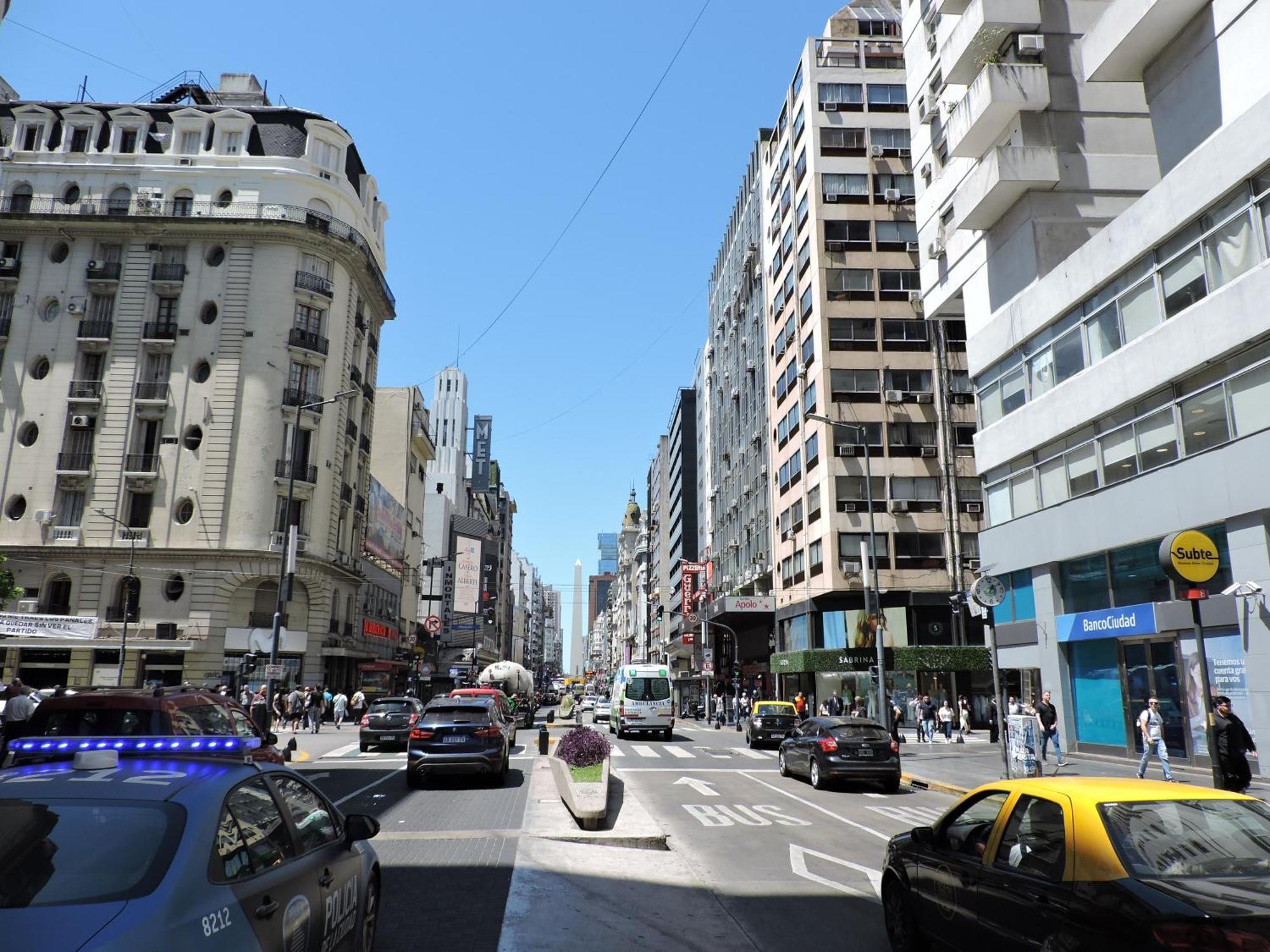 ブエノスアイレス4 Ventanales Sobre La Avenida Corrientesアパートメント エクステリア 写真